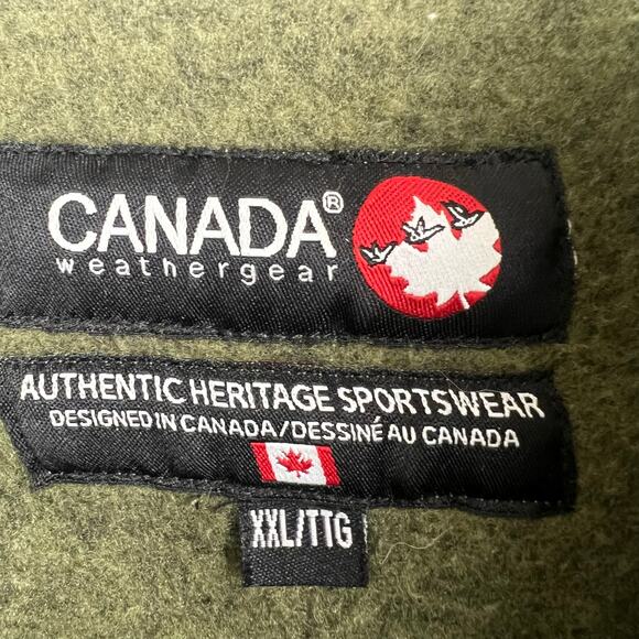 Canada Weather Gear Shirt mens XXL 1/4 button pullover mock collar front pockets - Picture 4 of 8
